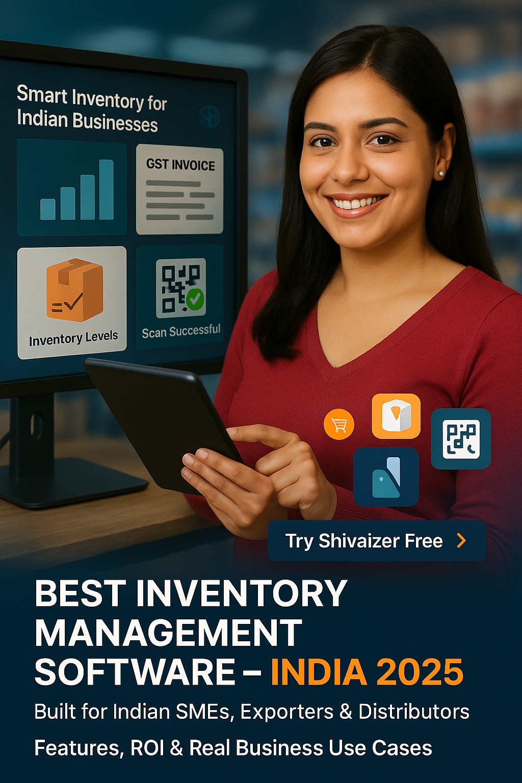 Shivaizer cloud inventory software with mobile and POS integration
